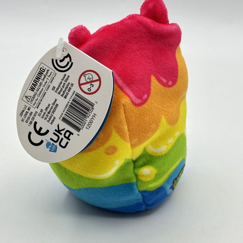 Cats vs Pickles Prisma Paws Rainbow Cat Stuffed Animal Plush Toy #206 New with